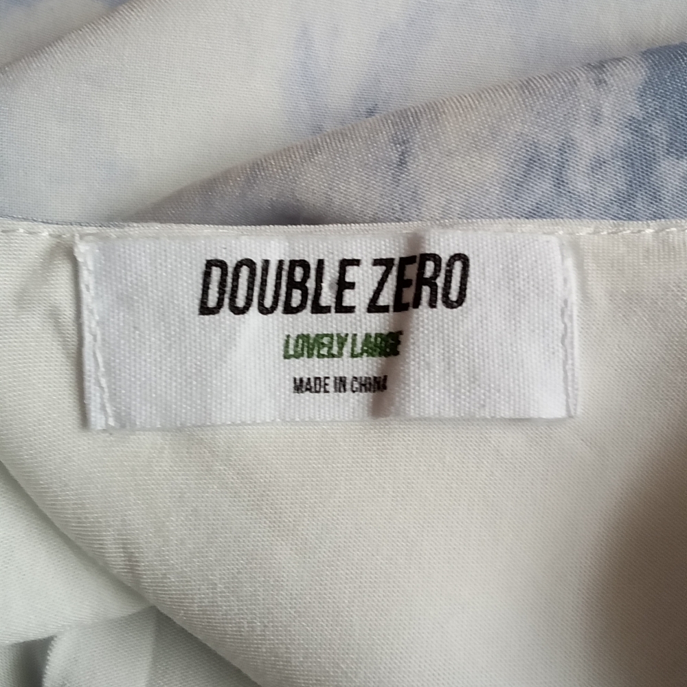DOUBLE ZERO BLUE TIE-DYE L CAMISOLE BLUE/WHITE LINING - Picture 3 of 8